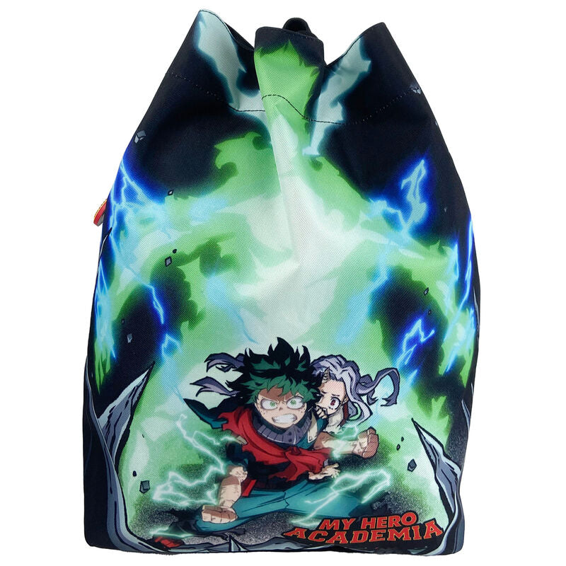 Sac à dos My Hero Academia 43cm avec design coloré et logo officiel CYP BRANDS visible sur le devant