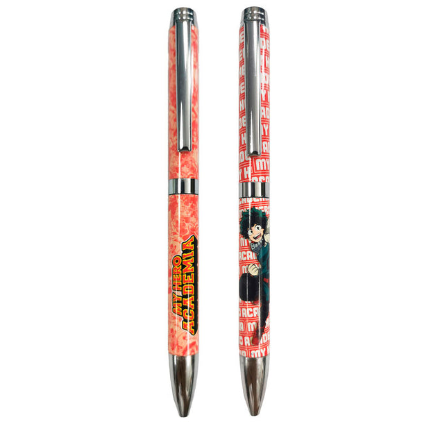 Set de 2 stylos My Hero Academia avec design coloré et attractif présenté dans une boîte élégante