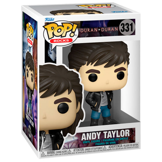 Figurine Funko POP Rocks Andy Taylor de Duran Duran en vinyle de 9 cm dans sa boîte cadeau
