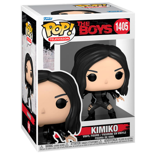 Figurine Funko POP Kimiko de The Boys en vinyle de 9cm présentée dans sa boîte cadeau originale