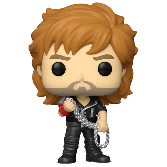 Vue de face de la figurine Funko POP Simon Le Bon, icône du groupe Duran Duran, avec détails précis