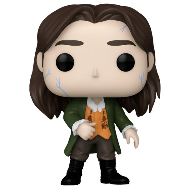Vue rapprochée de la figurine Funko POP Louis de Pointe Du Lac avec détails soignés et emballage collector sous fond blanc