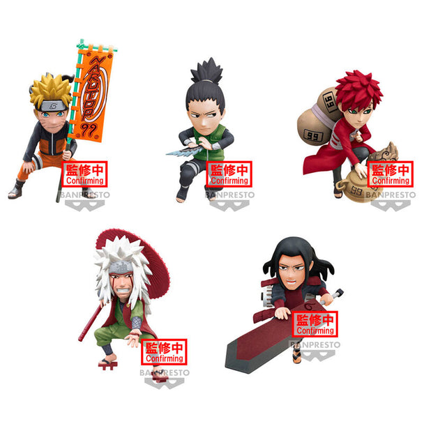Figurine Naruto Shippuden de 7 cm par BANPRESTO, vue de face avec détails précis et couleurs vives.
