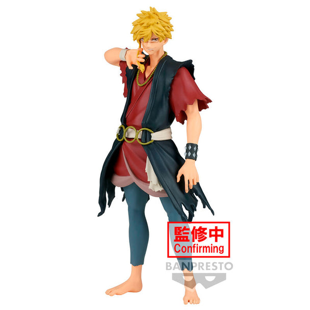 Figurine BANPRESTO Hells Paradise DXF Aza Chobe vue de face avec détails précis et couleurs vives