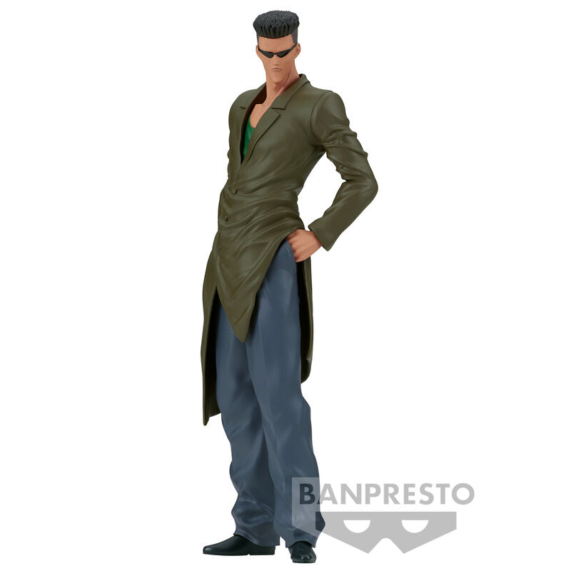 Figurine Younger Toguro 20cm de Yu Yu Hakusho vue de face, édition 30e anniversaire par BANPRESTO