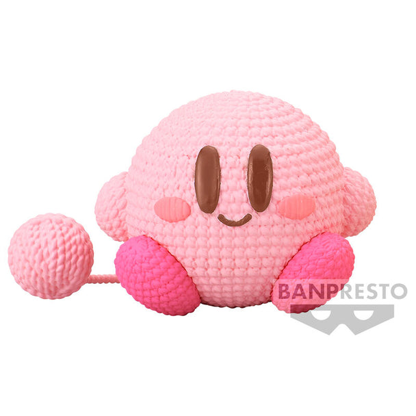 Vue de face de la figurine Kirby Amicot de 5cm avec détails précis et couleurs vives