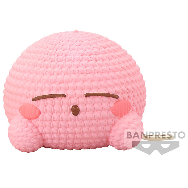 Figurine Kirby Amicot Petit Sleeping de 4 cm vue de face avec détails colorés et finition soignée