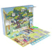Emballage et dimensions du calendrier de l'Avent Bluey, montrant ses 45x30x4,5 cm pour un placement facile