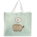 Détail du motif Pusheen Cat imprimé sur le sac de shopping PUCKATOR en gros plan