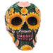 Figurine Margaritas Crâne du Jour des Morts de 11 cm vue de face avec détails colorés