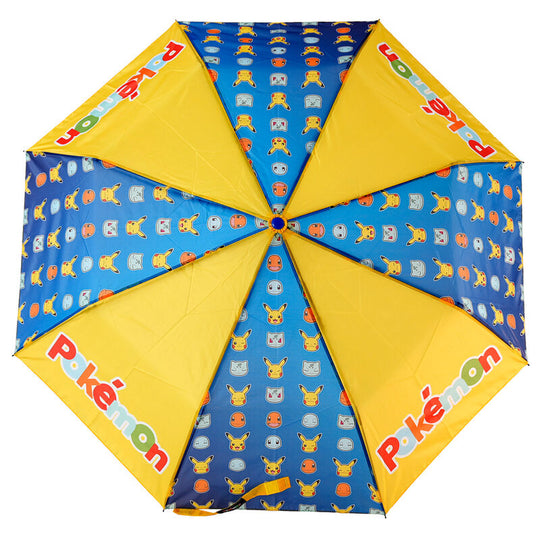 Parapluie pliant Pokémon 48cm fermé avec fermeture à clip, design coloré et compact