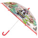Parapluie transparent Sonic the Hedgehog enfant ouvert avec manche crochet de 48 cm