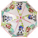 Détail du design original Sonic the Hedgehog sur le parapluie transparent pour enfants
