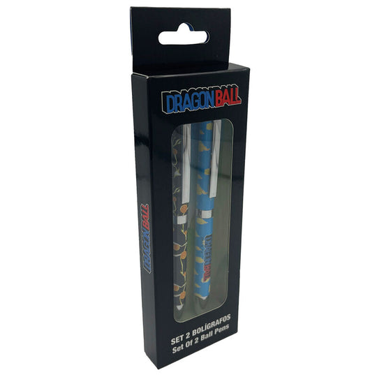 Zoom sur un stylo Dragon Ball de marque CYP BRANDS montrant la qualité d'écriture et le mécanisme de recharge.