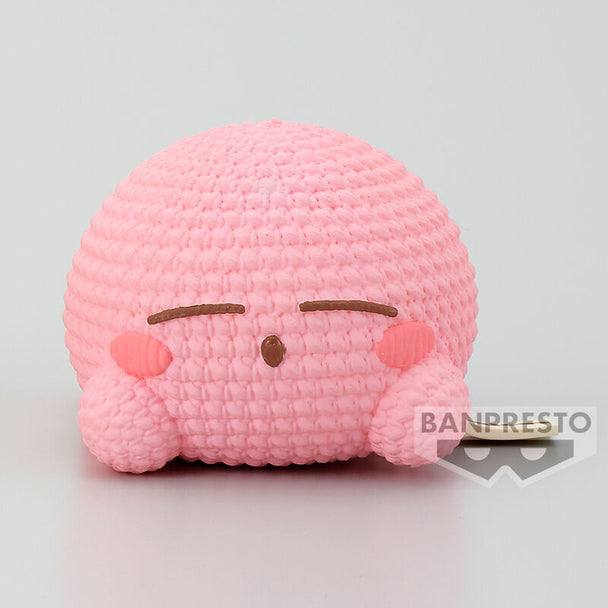 Vue latérale de la figurine Kirby endormie Amicot Petit Sleeping montrant son design compact et fidèle