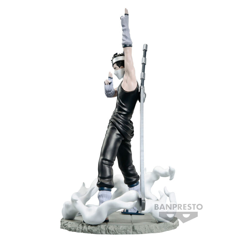 Photo rapprochée des détails de la figurine Momochi Zabuza Naruto Shippuden, 14cm