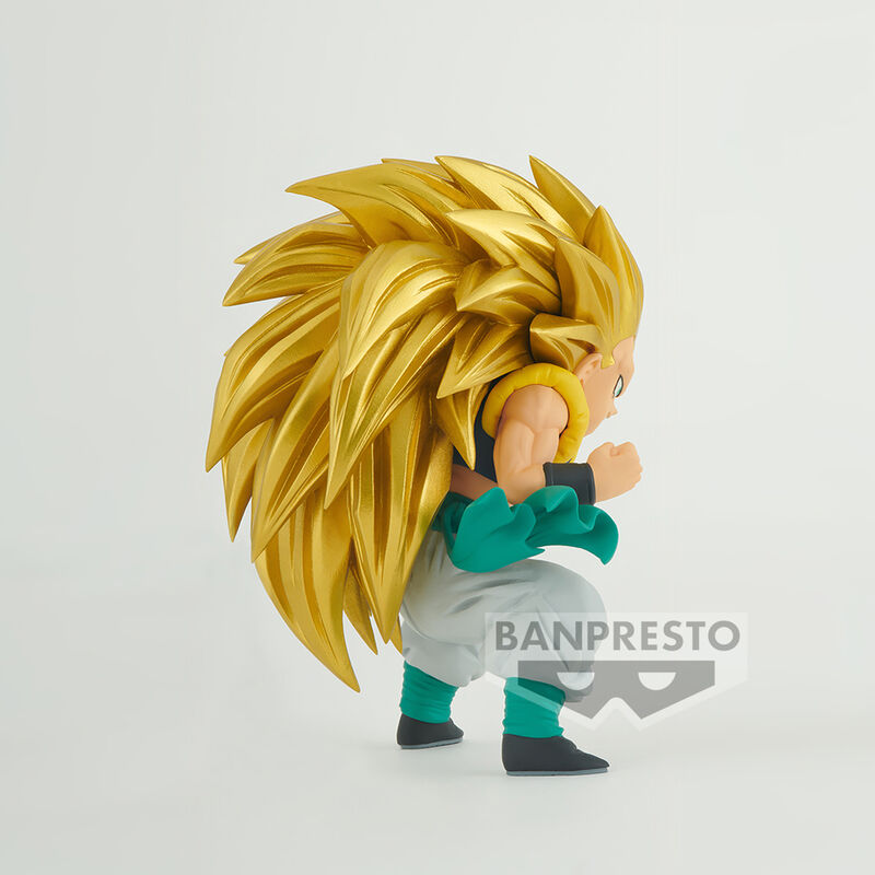 Vue arrière de la figurine Dragon Ball Z Gotenks Blood of Saiyans mettant en avant les détails sculptés