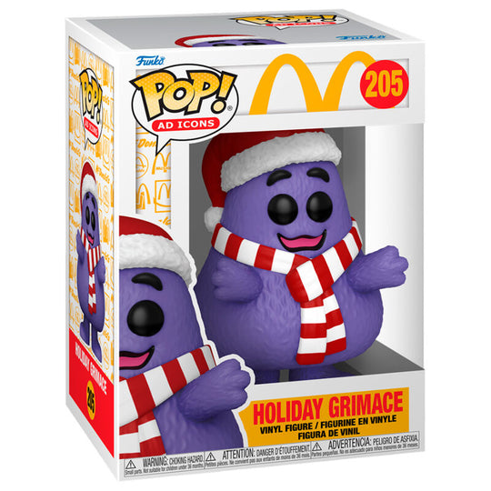 Figurine Funko POP Grimace McDonald's édition fêtes en vinyle de 9 cm dans sa boîte cadeau