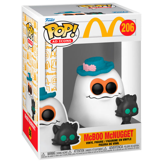 Figurine Funko POP McDonalds Nugget Buddies Ghost en vinyl de 9 cm dans sa boîte cadeau