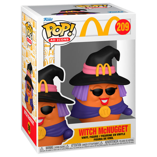 Figurine Funko POP McDonald's Nugget Buddies Witch de face, hauteur 9 cm dans sa boîte cadeau