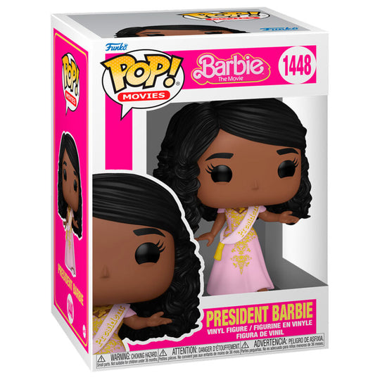 Figurine Funko POP Barbie Présidente en vinyle de 9 cm dans sa boîte cadeau officielle FUNKO