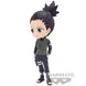 Photo de la figurine Nara Shikamaru posée sur un socle transparent de 14 cm