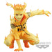 Vue arrière de la figurine Naruto Uzumaki 9cm exhibant les détails du manteau et des accessoires
