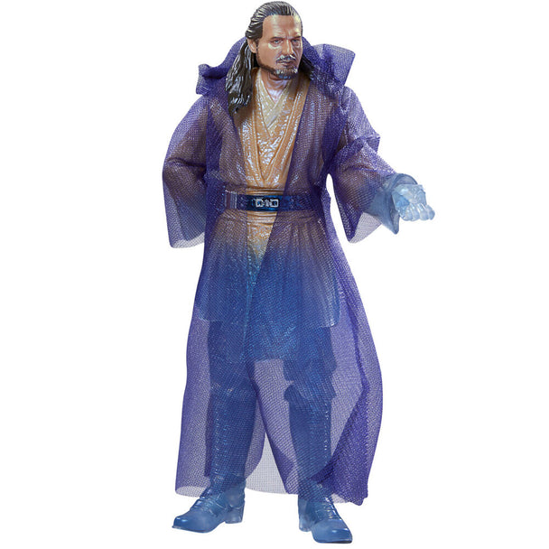 Figurine Qui-Gon Jinn 15 cm avec sabre laser activé, détails précis