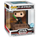 Figurine POP Deluxe de Luke Skywalker en édition exclusive pour le 40e anniversaire de Star Wars Return of the Jedi, vue de face.