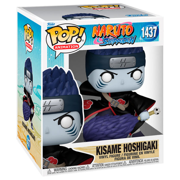 Figurine Funko POP de Kisame Hoshigaki en vinyle de 15 cm avec détails précis et couleurs vives, présentée en boîte cadeau.