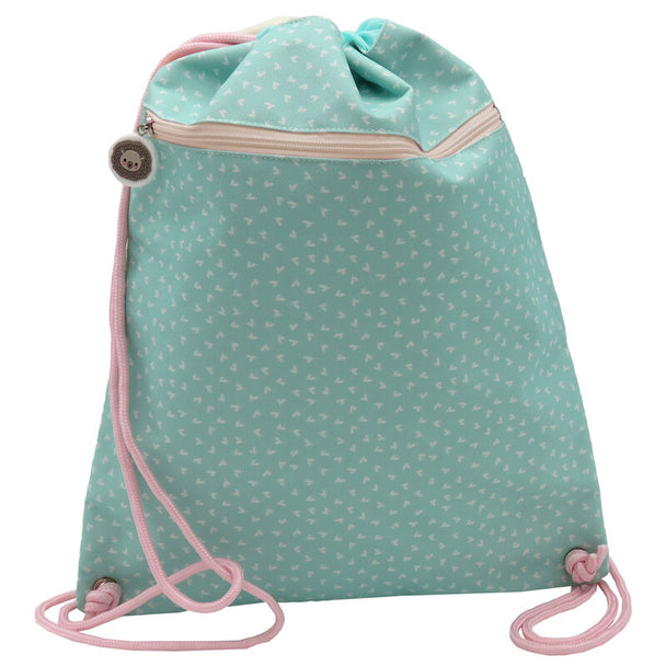 Vue de côté du sac de sport enfant Kawanimals Forest avec bandoulière réglable