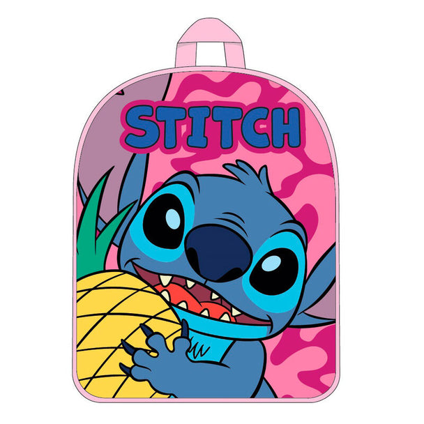 Sac à dos Disney Stitch bleu de 30 cm avec motif du personnage Stitch, parfait pour enfants et fans Disney.