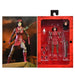 Profil gauche de la figurine Karai Ultimate montrant les accessoires inclus