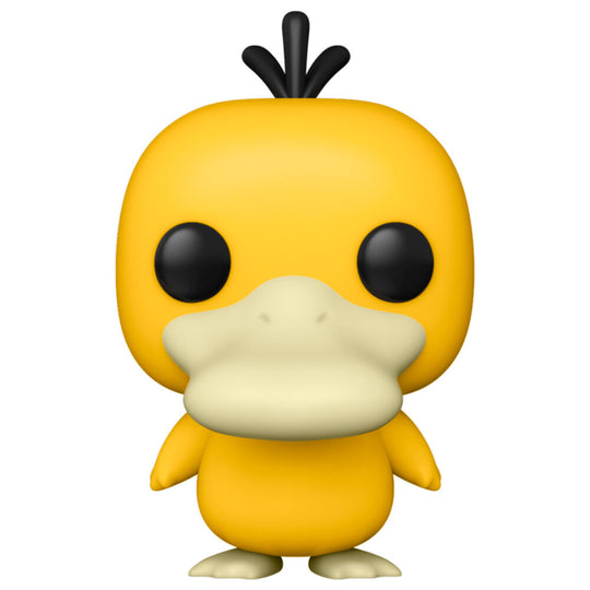 Vue rapprochée de la figurine Psyduck Funko POP avec détails soignés et couleurs vives.