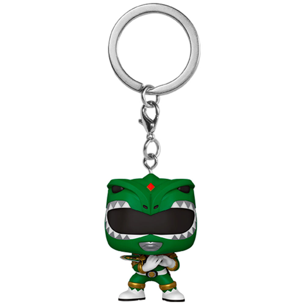 Porte-clés Pocket POP Power Rangers Ranger Vert édition 30e anniversaire FUNKO avec détail précis du costume