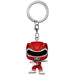 Porte-clés Funko Pocket POP Power Rangers édition 30e anniversaire Red Ranger vue de face avec détails précis