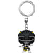 Porte-clés FUNKO Pocket POP représentant le Black Ranger des Power Rangers, édition 30e anniversaire, vu de face avec détails colorés
