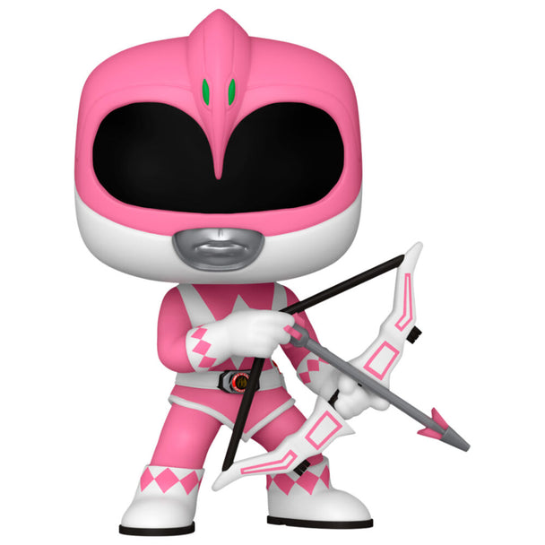 Figurine POP FUNKO Pink Ranger Power Rangers 30e anniversaire en vinyle de 9 cm dans sa boîte vitrine transparente