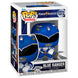 Vue détaillée de la boîte vitrine avec la figurine Funko POP Blue Ranger des Power Rangers, édition spéciale 30 ans.