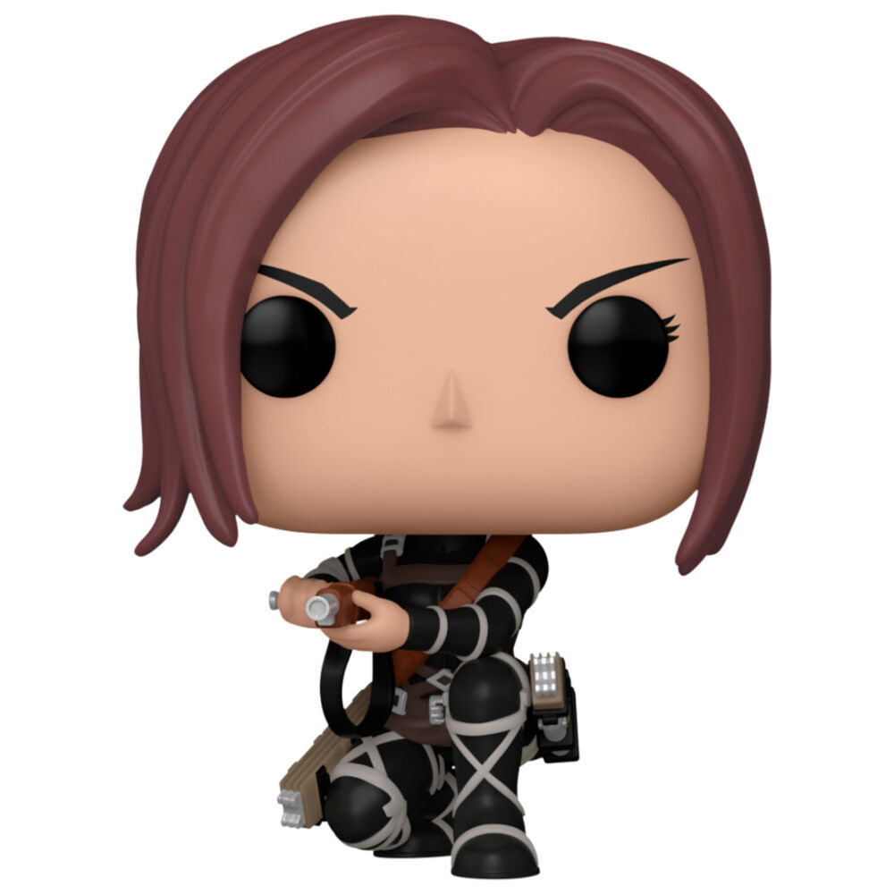 Figurine Funko POP de Sasha Braus d'Attack on Titan en vinyle de 9 cm dans sa boîte vitrine transparente