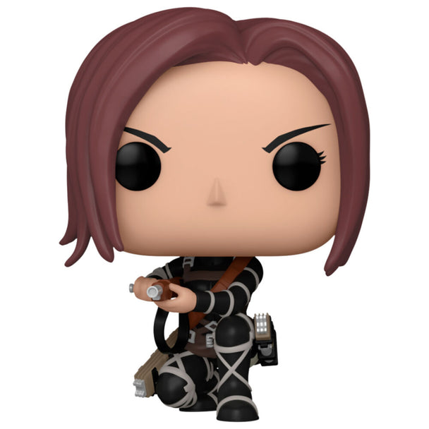 Figurine Funko POP de Sasha Braus d'Attack on Titan en vinyle de 9 cm dans sa boîte vitrine transparente