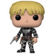 Vue latérale de la figurine Armin Arlelt Funko POP mettant en avant les détails du costume