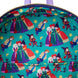Intérieur du sac à dos Loungefly Hocus Pocus avec doublure assortie et espace de rangement spacieux