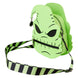 Détail des motifs phosphorescents et imprimés sur le sac Oogie Boogie visible dans l'obscurité