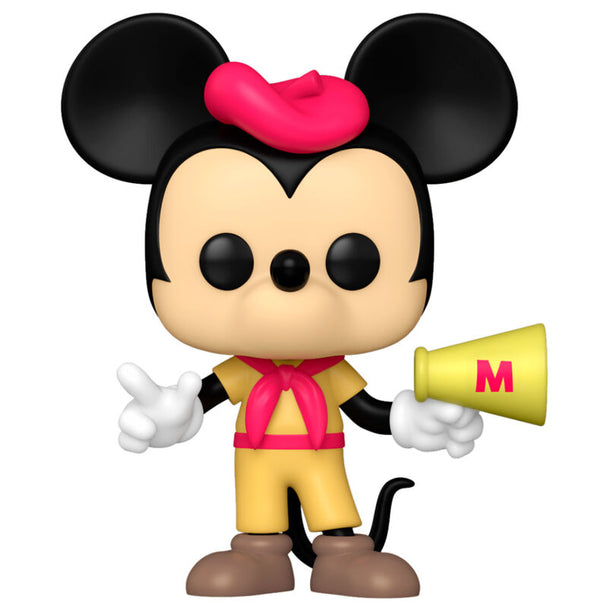 Packaging de la figurine Funko POP Mickey Mouse 100e anniversaire Disney, montrant la boîte cadeau transparente et le design détaillé.