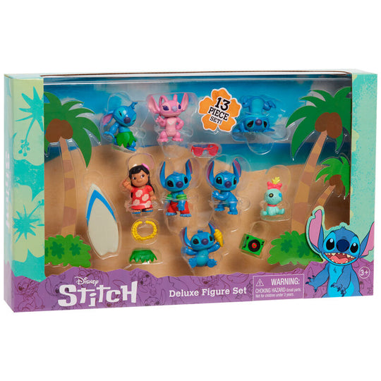 Figurine Disney Stitch de 6cm vue de face avec détails colorés et expression espiègle