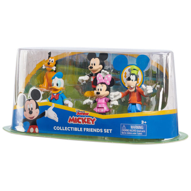 Figurine Disney Mickey debout avec un large sourire et des gants blancs, vue de face
