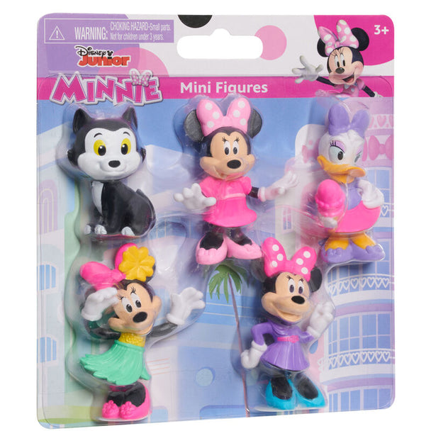 Set complet de figurines Disney Minnie par JUST PLAY avec plusieurs personnages colorés et détaillés
