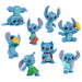 Figurines Stitch de 5cm par JUST PLAY, montrant les différentes poses et expressions du personnage