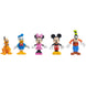Ensemble de plusieurs figurines Disney Mickey assorties posées sur une surface blanche
